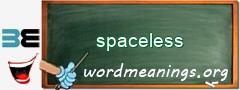 WordMeaning blackboard for spaceless